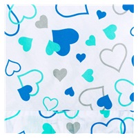 Classic lace-up wrap New Baby blue hearts