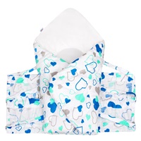 Classic lace-up wrap New Baby blue hearts