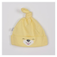 Cotton baby cap Bobas Fashion Lucky yellow, size 56 (0-3m)