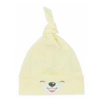 Cotton baby cap Bobas Fashion Lucky yellow, size 62 (3-6m)