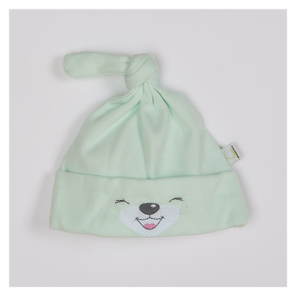 Cotton baby cap Bobas Fashion Lucky green, size 62 (3-6m)