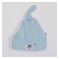 Cotton baby cap Bobas Fashion Lucky blue, size 62 (3-6m)