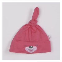 Cotton baby cap Bobas Fashion Lucky dark pink, size 62 (3-6m)