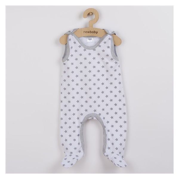 New Baby Classic II baby onesies grey with stars, size 50