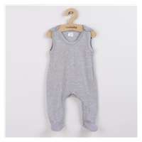 New Baby Classic II baby onesies grey, size 56 (0-3m)