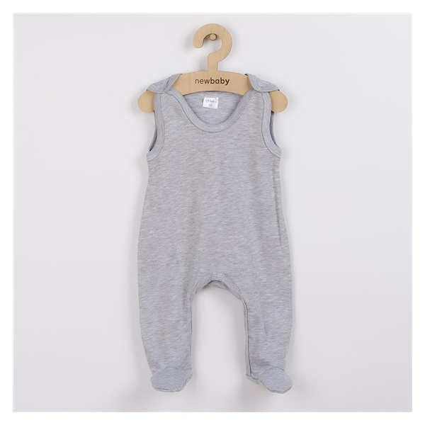 New Baby Classic II baby onesies grey, size 56 (0-3m)