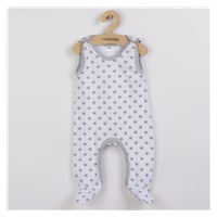 New Baby Classic II baby onesies grey with stars, size 86 (12-18m)