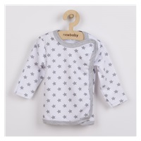 New Baby Classic II Baby Nightgown Grey with Stars, size 56 (0-3m)