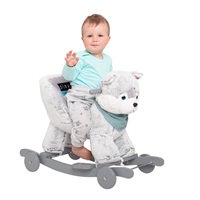 New Baby Classic II baby body grey with stars, size 74 (6-9m)