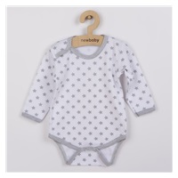 Baby body New Baby Classic II grey with stars, size 80 (9-12m)