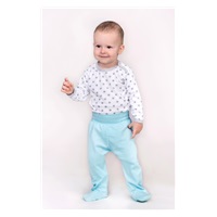 Baby body New Baby Classic II grey with stars, size 86 (12-18m)