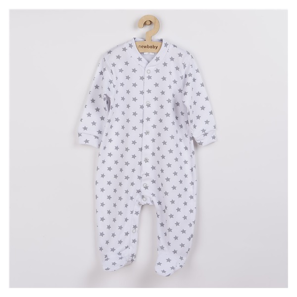 New Baby Classic II baby jumpsuit grey with stars, size 50