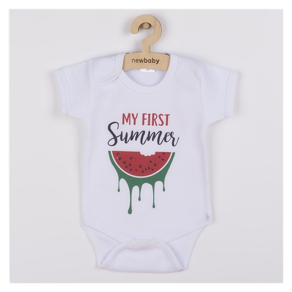 Printed body New Baby My first Summer, size 50