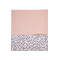 Baby double-sided blanket Velvet Womar 75x100 grey-salmon