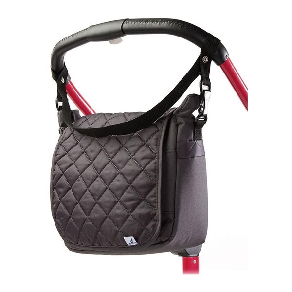 CARETERO quilted stroller bag graphite