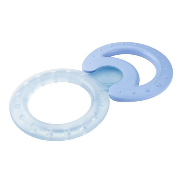 Cooling Teether + Classic Teether Nuk 2 pcs blue