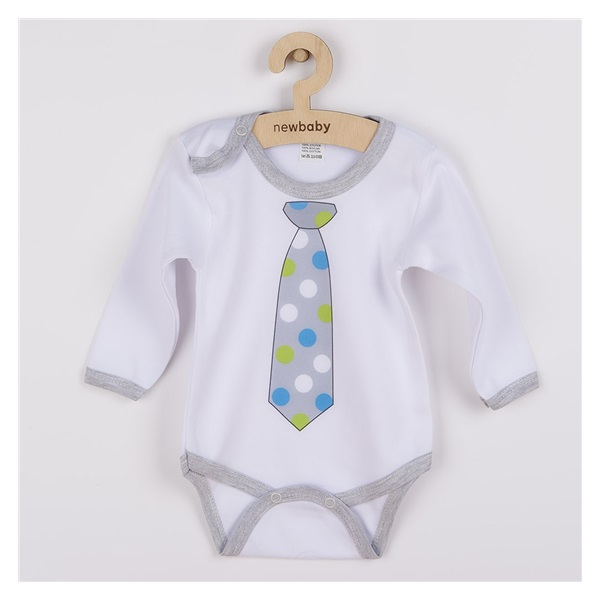 New Baby printed body with tie with polka dots, size 80 (9-12m)