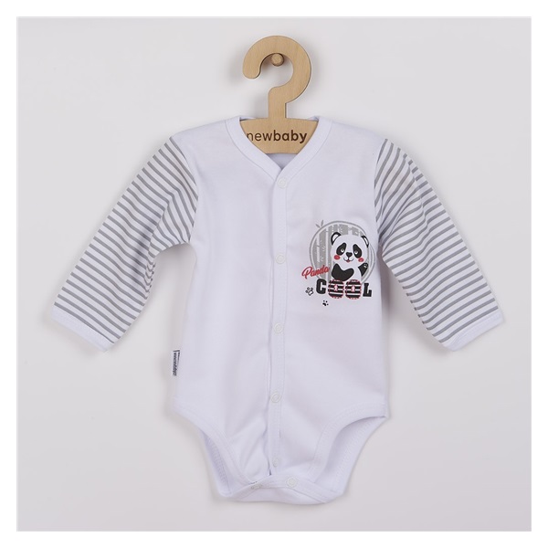 New Baby Panda full sleeve baby bodysuit with long sleeves, size 62 (3-6m)
