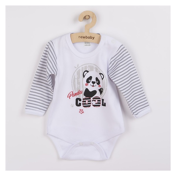 New Baby Panda Long Sleeve Baby Bodysuit, size 62 (3-6m)