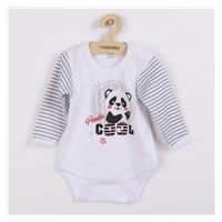 New Baby Panda Long Sleeve Baby Bodysuit, size 74 (6-9m)