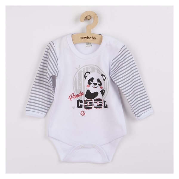 New Baby Panda Long Sleeve Baby Bodysuit, size 74 (6-9m)