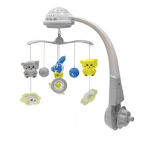 Carousel above the crib with light projector Baby Mix grey