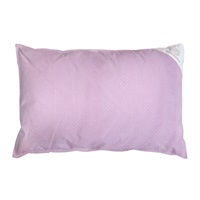 Pillowcase pink with polka dots - 60x40cm