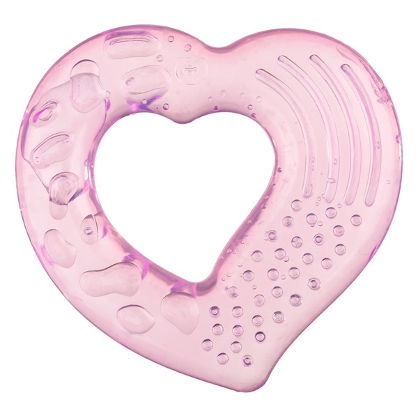 Cooling teether Akuku heart pink