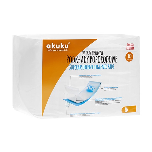 Disposable postpartum pads Akuku 10 pcs in a pack