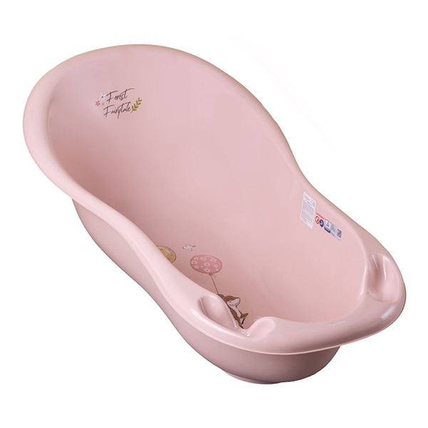 Anatomical bathtub 102 cm pink roe deer