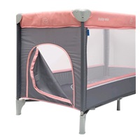 Baby Mix Elephants blue travel cot with hanging bed