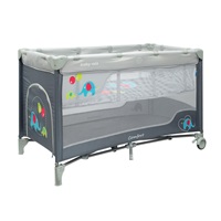 Baby Mix Elephants grey travel cot with hanging bed