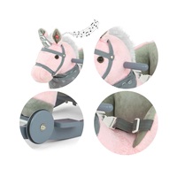 Rocking horse with melody and wheels Milly Mally Polly pink