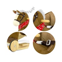 Rocking horse with melody and wheels Milly Mally Polly brown