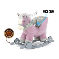 Rocking horse with melody and wheels Milly Mally Polly purple