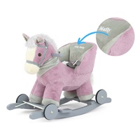 Rocking horse with melody and wheels Milly Mally Polly purple