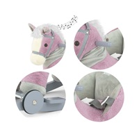 Rocking horse with melody and wheels Milly Mally Polly purple