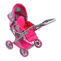 Baby Mix Elsa multifunctional doll stroller grey-pink