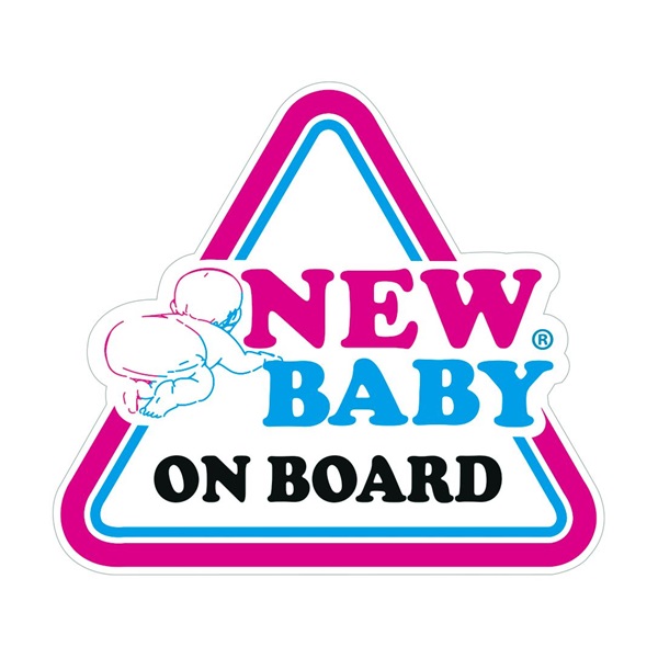 NEW BABY ON BOARD New Baby car sticker