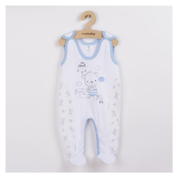 Baby onesies New Baby Bears blue, size 68 (4-6m)