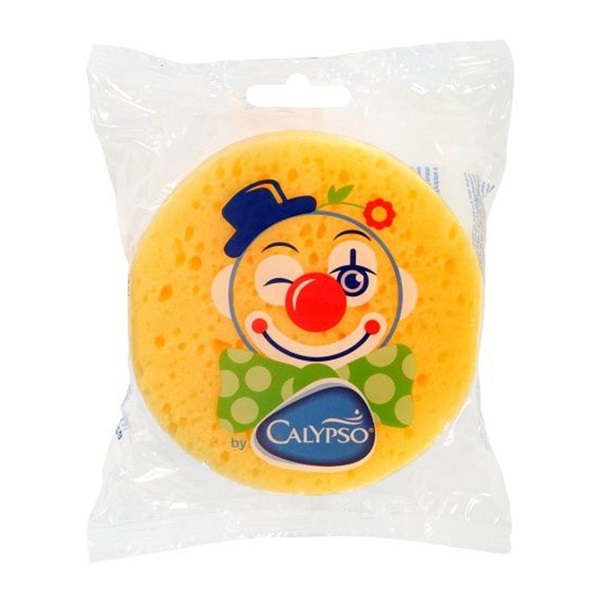 Calypso Clown bath sponge yellow