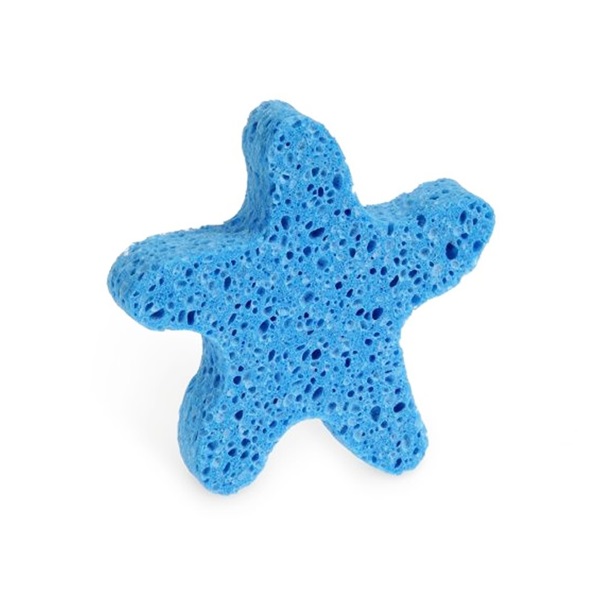 Bath sponge Junior Natural Calypso blue