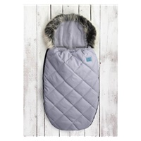 Belisima luxury quilted light grey pouch