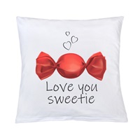 Pillow New Baby with print Love you sweetie 40x40 cm