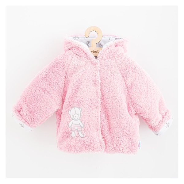 Winter coat New Baby Nice Bear pink, size 62 (3-6m)