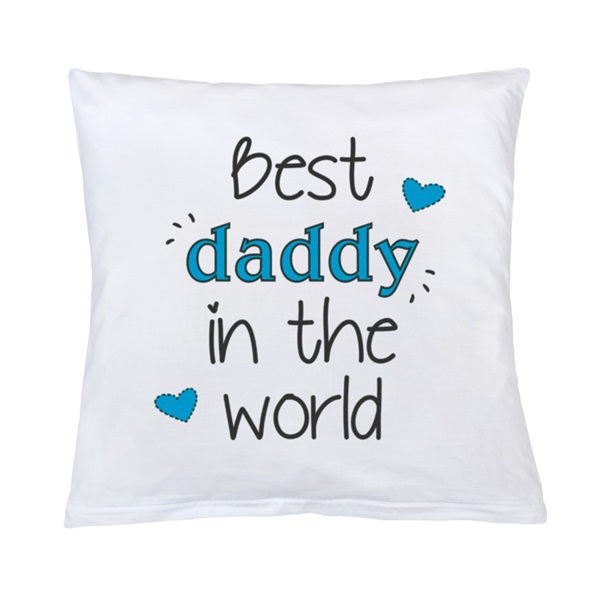 Pillow New Baby with print Best daddy 40x40 cm