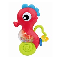 Baby Mix baby rattle with melody seahorse red