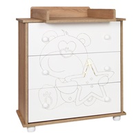 Children's chest of drawers New Baby Bear with star oak