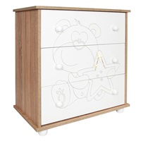 Children‘s chest of drawers New Baby Bear with star oak