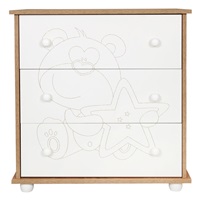 Children‘s chest of drawers New Baby Bear with star oak